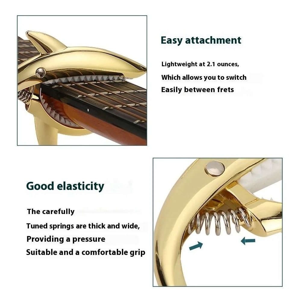 Professional Shark Zinc Alloy Guitar Capo 2