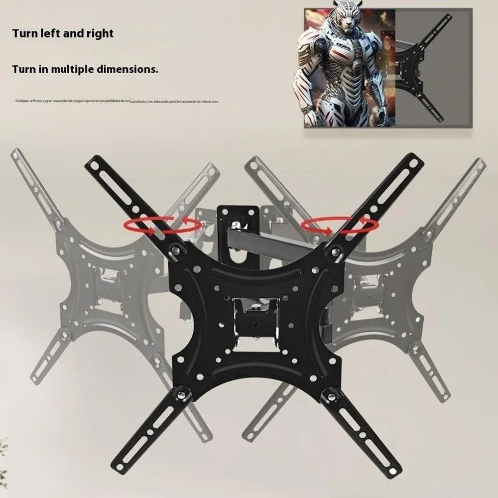 Universal Full Motion Retractable TV Wall Mount 1