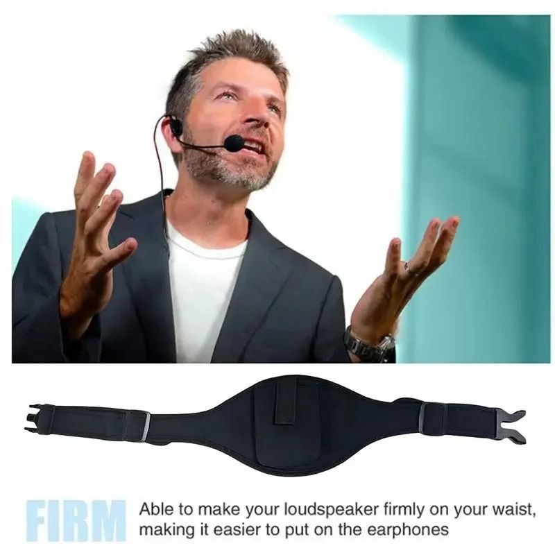 Professional Adjustable Neoprene Microphone Transmitter Belt 1