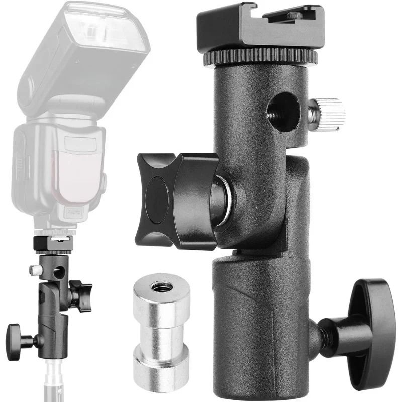 Professional Type E Metal Swivel Flash And Umbrella Mount 0
