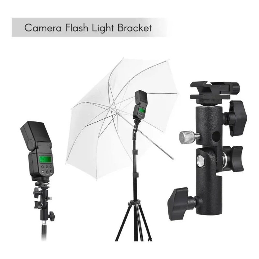Professional Type E Metal Swivel Flash And Umbrella Mount 4