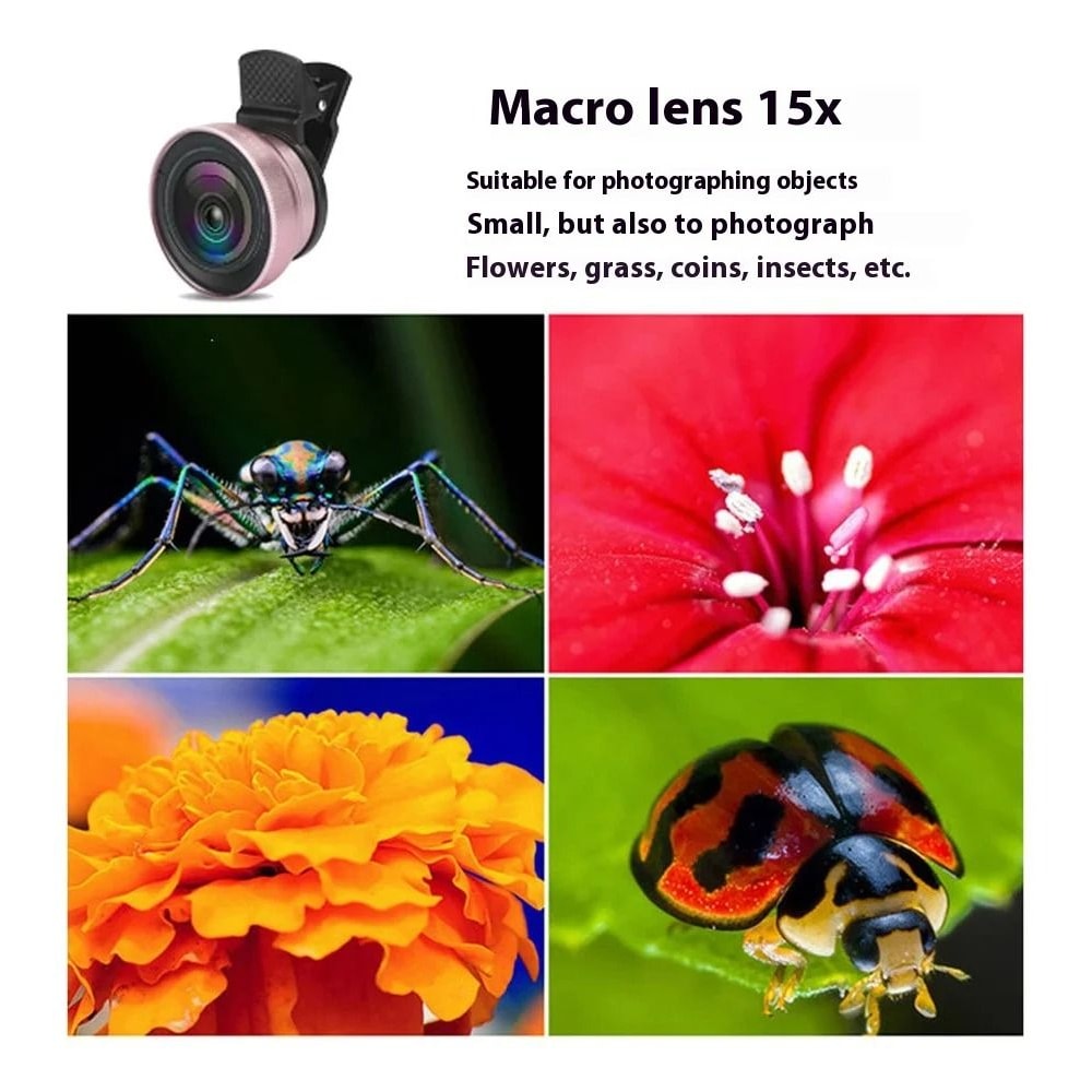 Professional HD 2in1 Wide Angle And Macro Smartphone Lens Kit 4