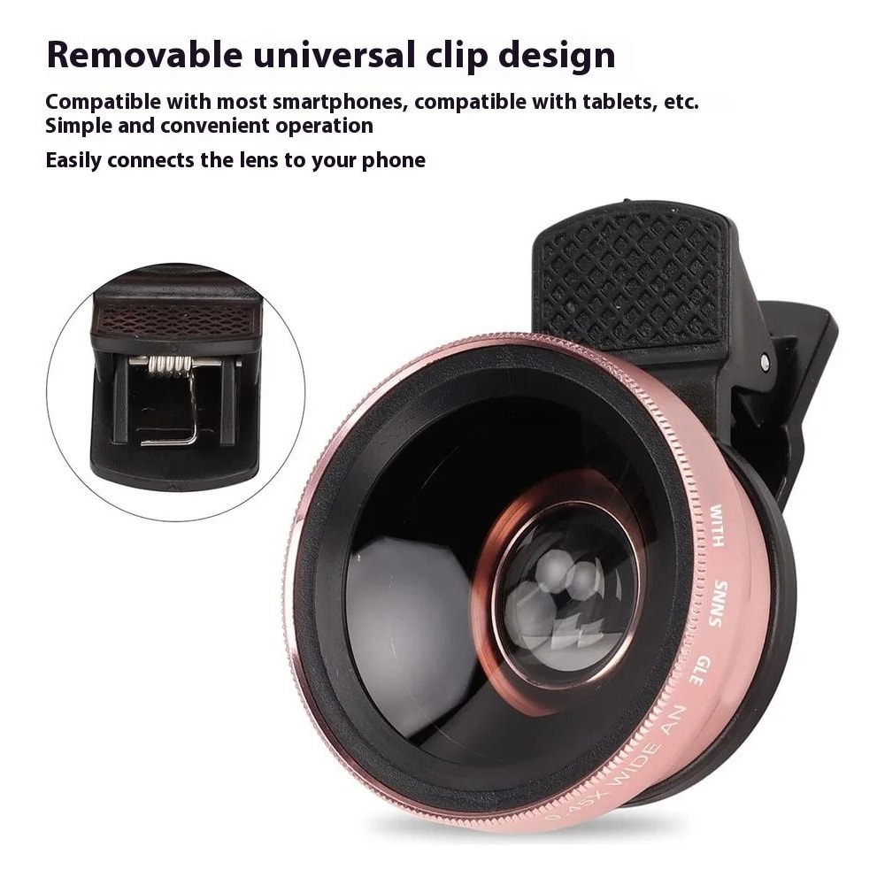 Professional HD 2in1 Wide Angle And Macro Smartphone Lens Kit 5