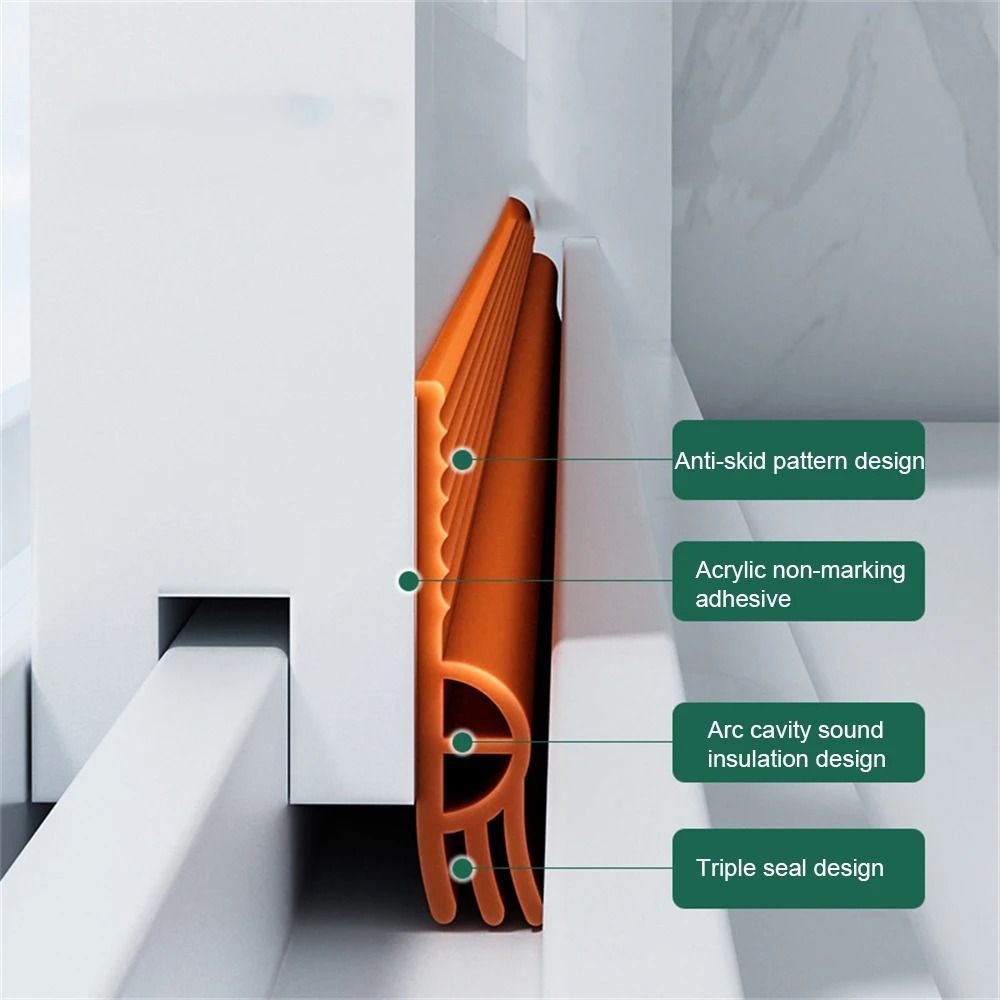 Professional TPE Triple Sound Insulation Window Door Seal 3