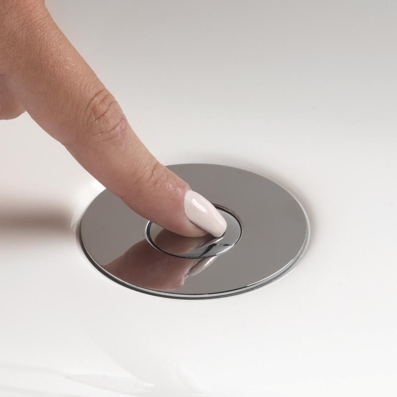 PopUp Bathroom Sink Drain Strainer With Removable Stainless Steel Hair Catcher And Drain Stopper 2