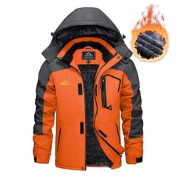 mens winter ski jacket waterproof warm fleece snow coat windproof outdoor parka