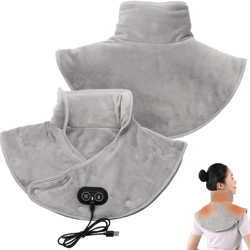 electric heating neck and shoulder massager with infrared therapy