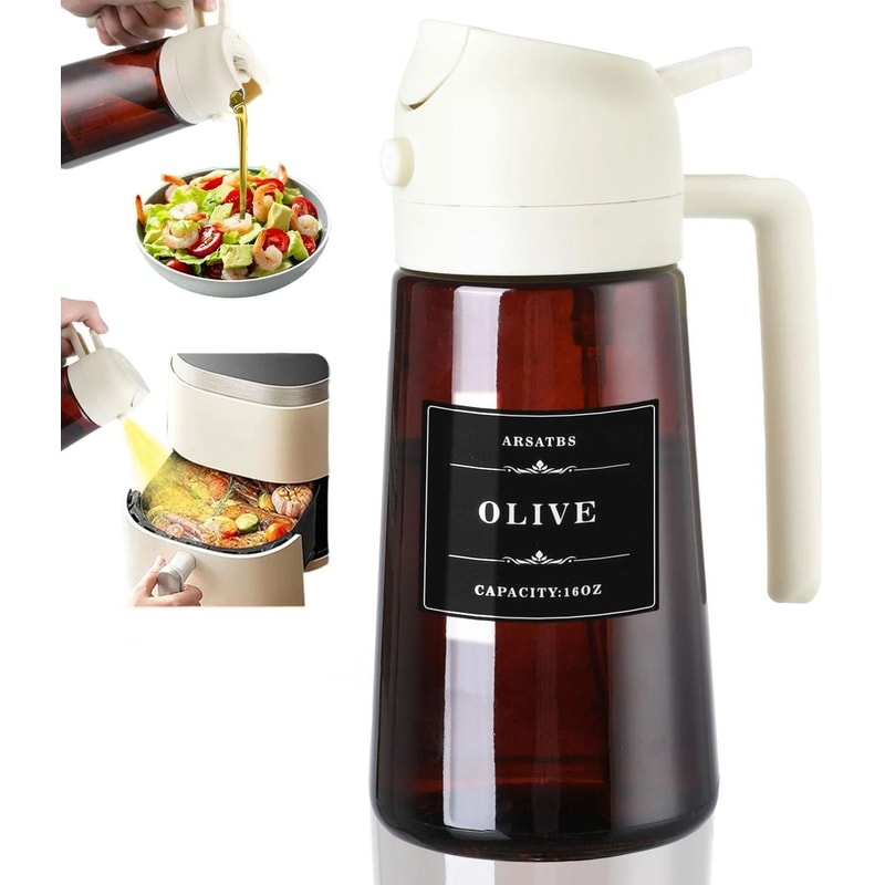 Professional 2in1 Glass Oil Dispenser And Precision Sprayer 6