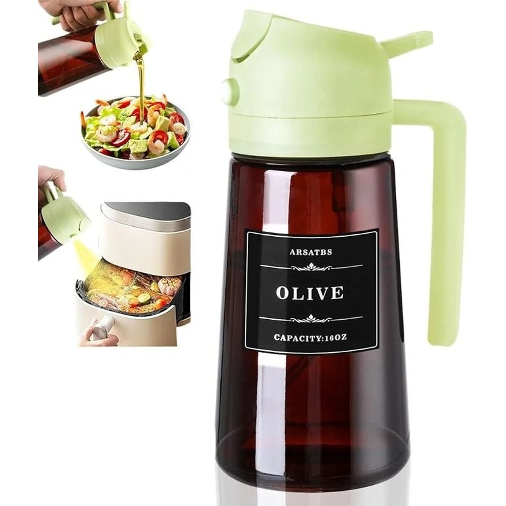 Professional 2in1 Glass Oil Dispenser And Precision Sprayer 7