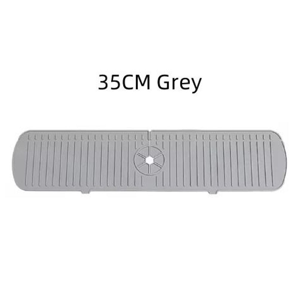 Universal Silicone Faucet Splash Guard And SelfDraining Sink Drying Mat 7