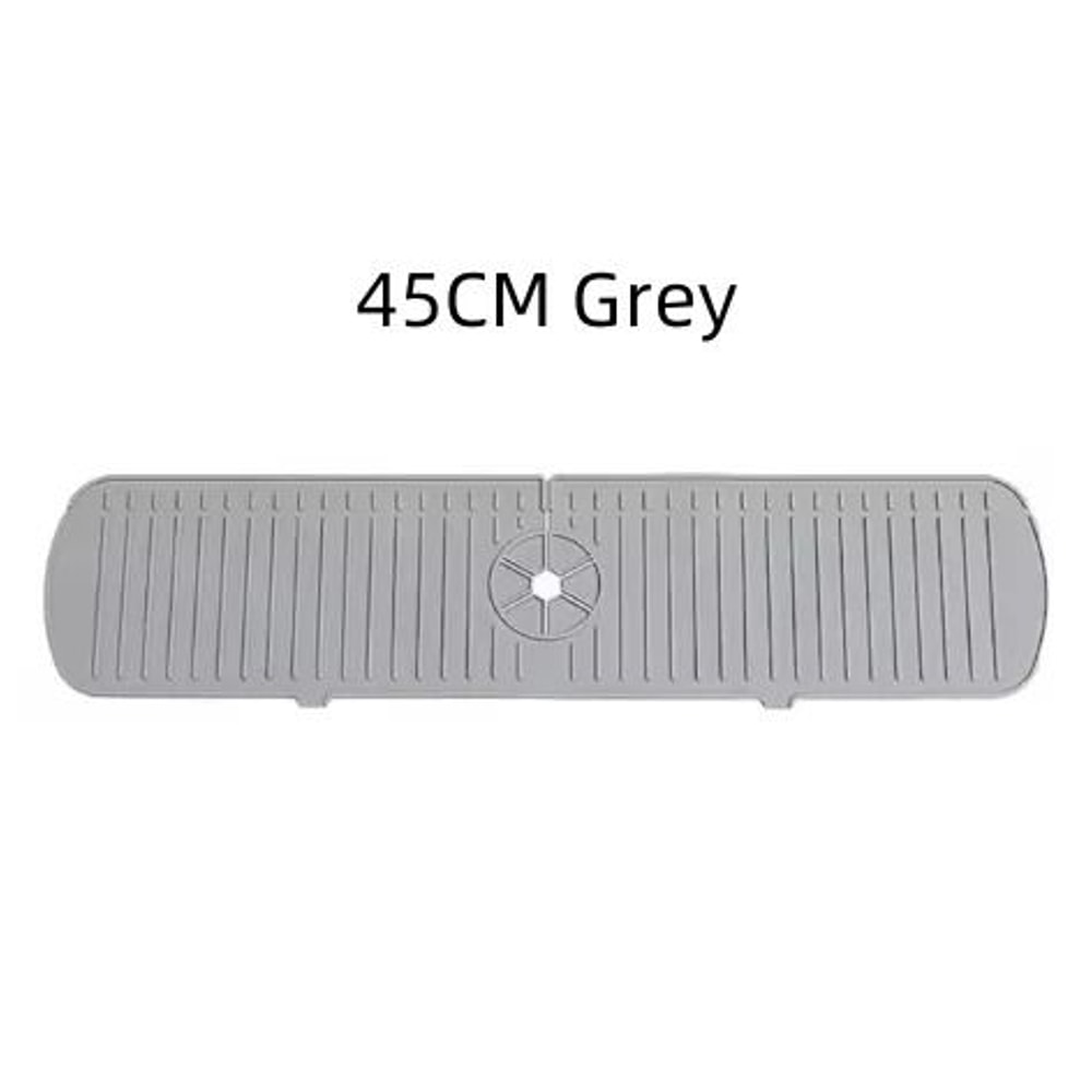 Universal Silicone Faucet Splash Guard And SelfDraining Sink Drying Mat 12