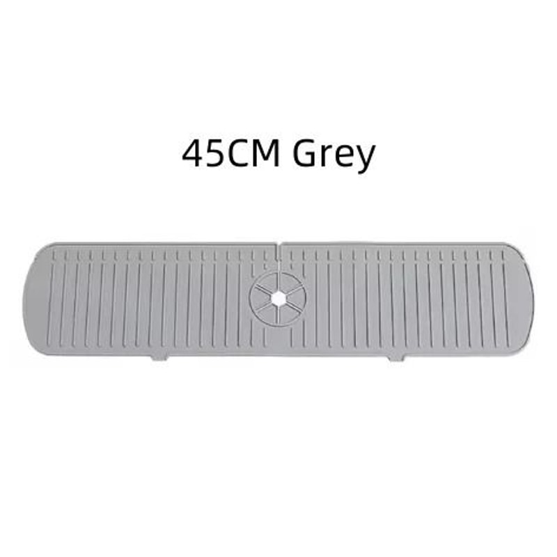 Universal Silicone Faucet Splash Guard And SelfDraining Sink Drying Mat 12