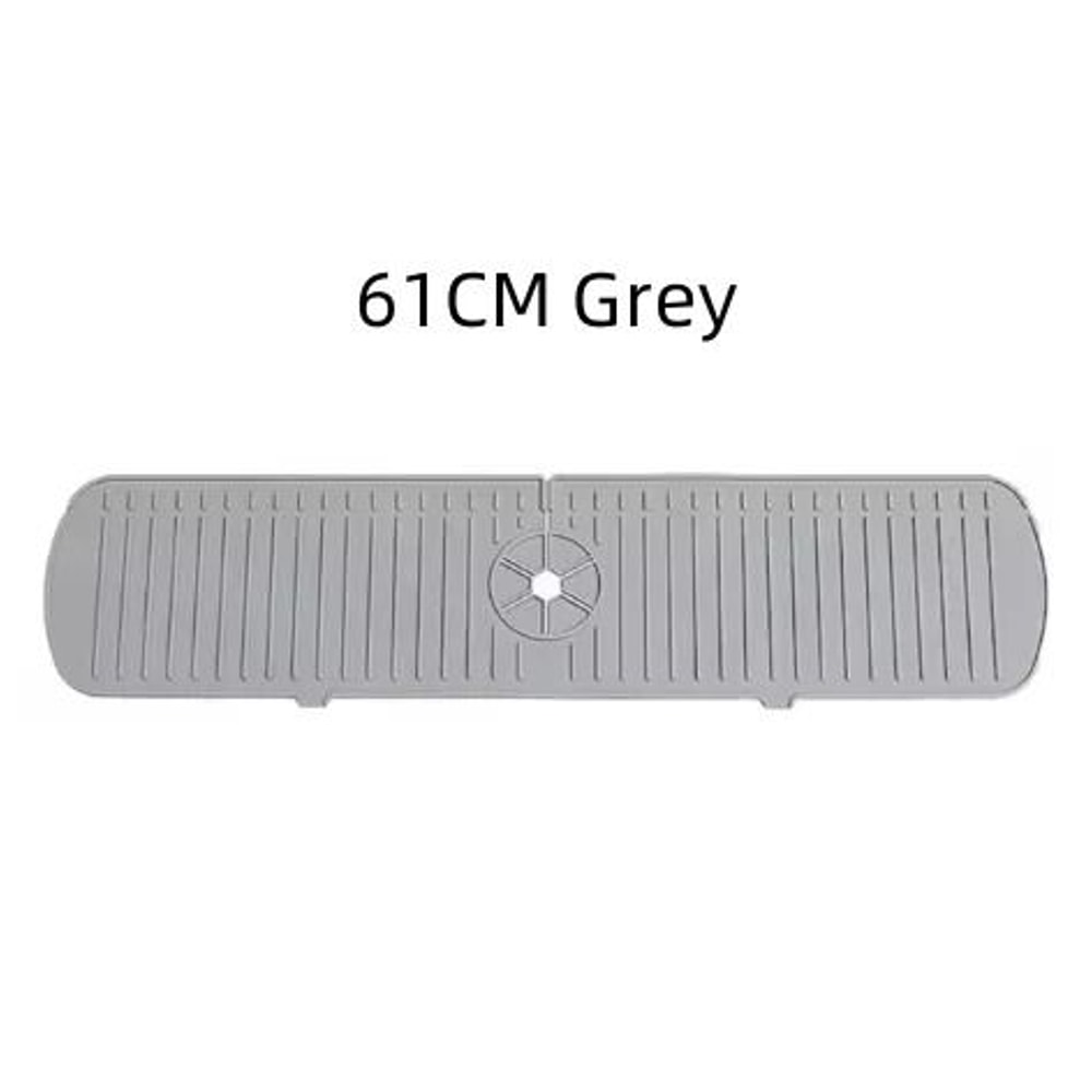 Universal Silicone Faucet Splash Guard And SelfDraining Sink Drying Mat 15