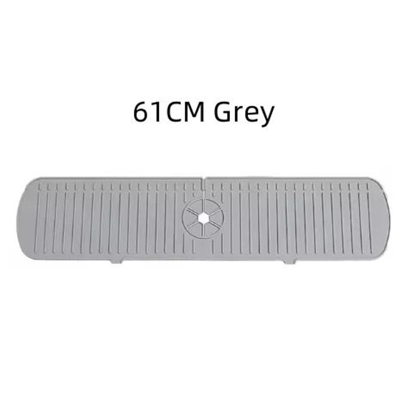 Universal Silicone Faucet Splash Guard And SelfDraining Sink Drying Mat 15