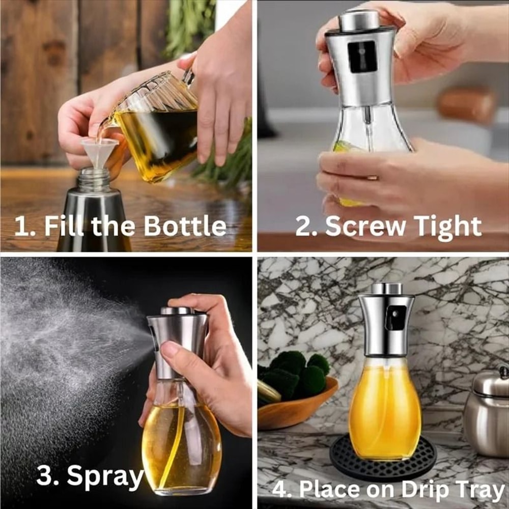 Professional Precision Glass Olive Oil Sprayer And Healthy Cooking Mister 2