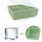 Premium Stackable Large Square Ice Cube Tray With SpillProof Lid 2