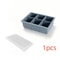 Premium Stackable Large Square Ice Cube Tray With SpillProof Lid 7
