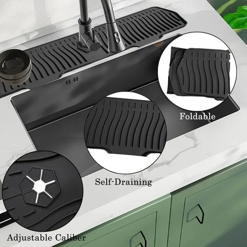 Universal Extra Large Silicone Dish Drying Mat And Heat Resistant Sink Protector 5