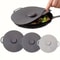 Universal HeatResistant Silicone Suction Lids And Microwave Splash Guard 1