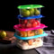 Vibrant Stackable Meal Prep Containers With MultiColor SnapTight Lids 3