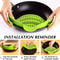 Universal Silicone ClipOn Pot Strainer And HandsFree Pasta Colander 4