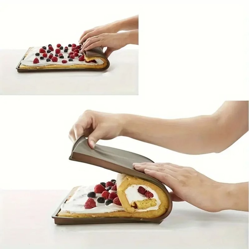 Professional NonStick Silicone Swiss Roll Mat And Multipurpose Pastry Baking Tray 5