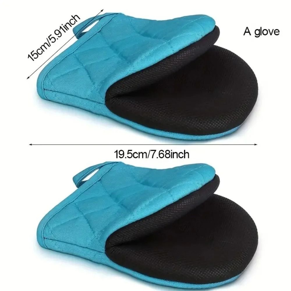 Professional HighHeat Resistant Silicone Mini Oven Mitts With NonSlip Grip 2