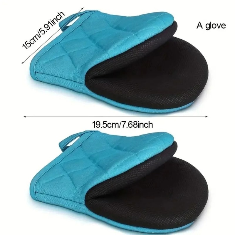 Professional HighHeat Resistant Silicone Mini Oven Mitts With NonSlip Grip 2