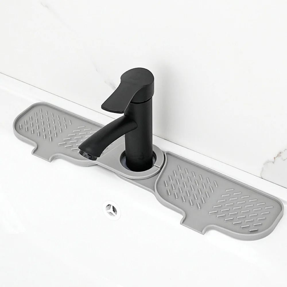 Professional Silicone Faucet Drip Catcher And Countertop Splash Guard 8
