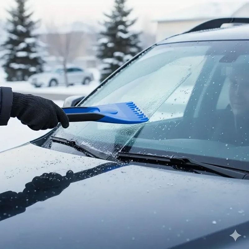 Professional SoftGrip Car Ice Scraper And Winter Windshield DeIcer 5