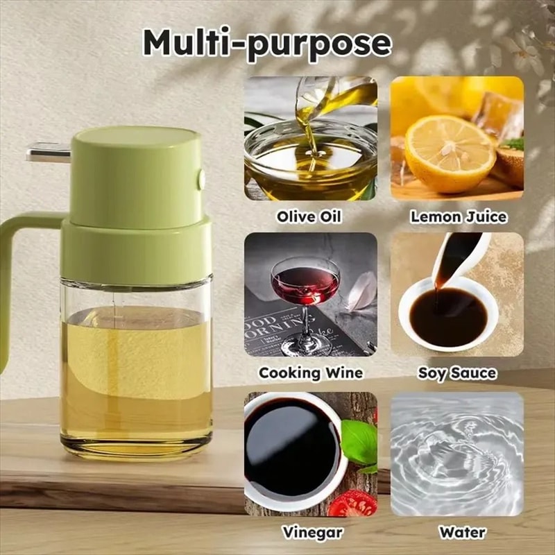 Professional Precision Mist Oil Sprayer And Culinary Glass Dispenser 5