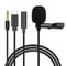 Professional Portable Lavalier Condenser Microphone And ClipOn Lapel Audio Station 0