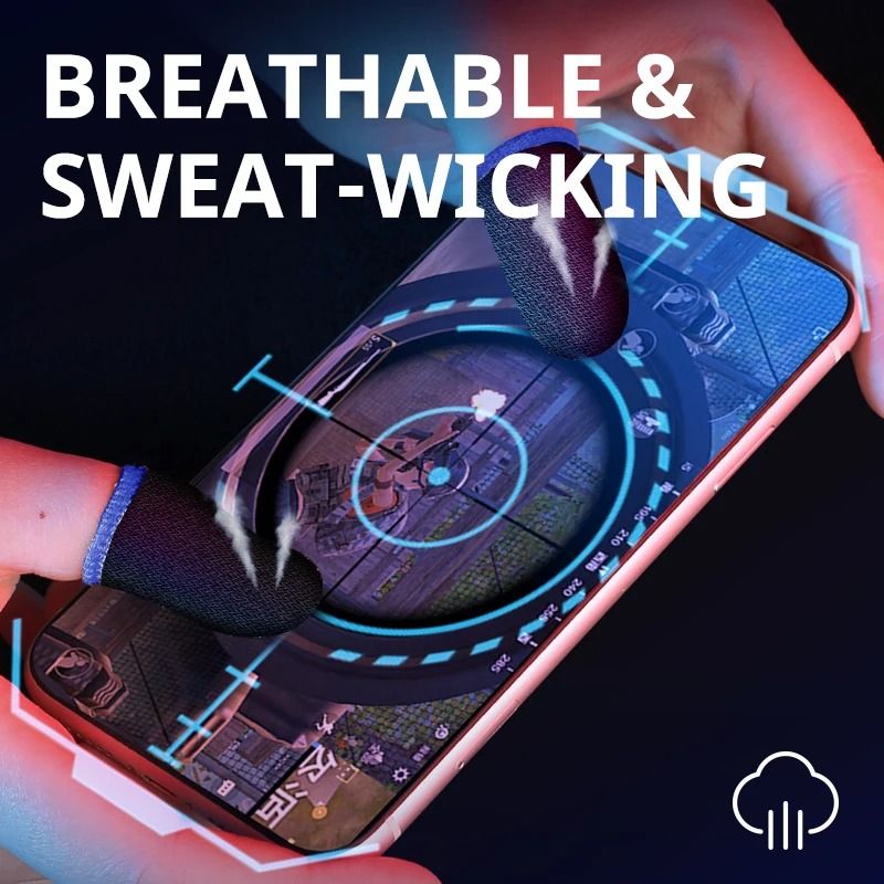 Professional HighSensitivity Gaming Finger Sleeves And Sweatproof Touch Screen Covers 3