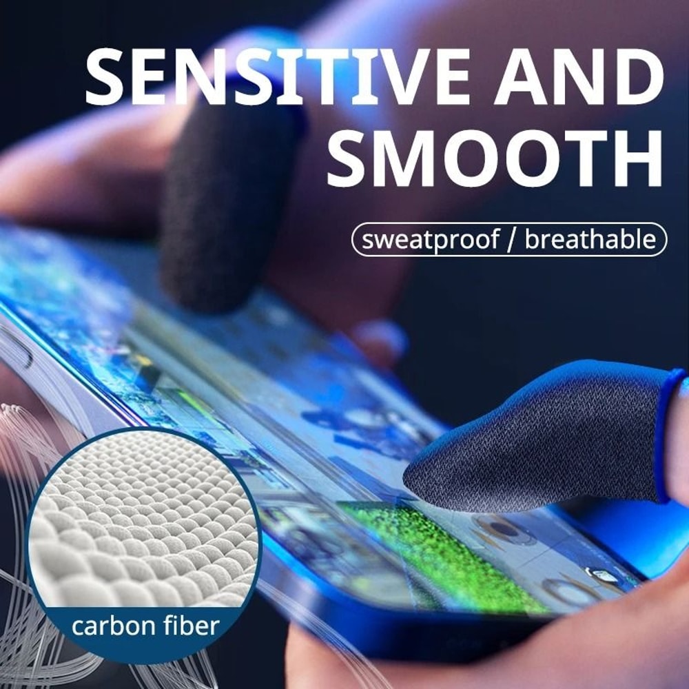 Professional HighSensitivity Gaming Finger Sleeves And Sweatproof Touch Screen Covers 5