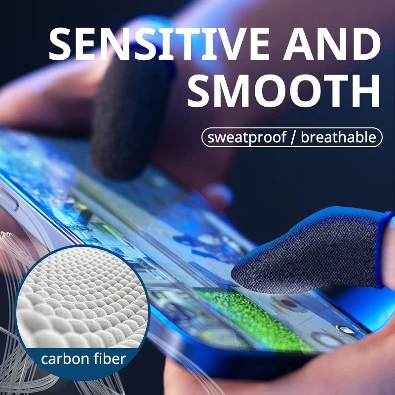 Professional HighSensitivity Gaming Finger Sleeves And Sweatproof Touch Screen Covers 5