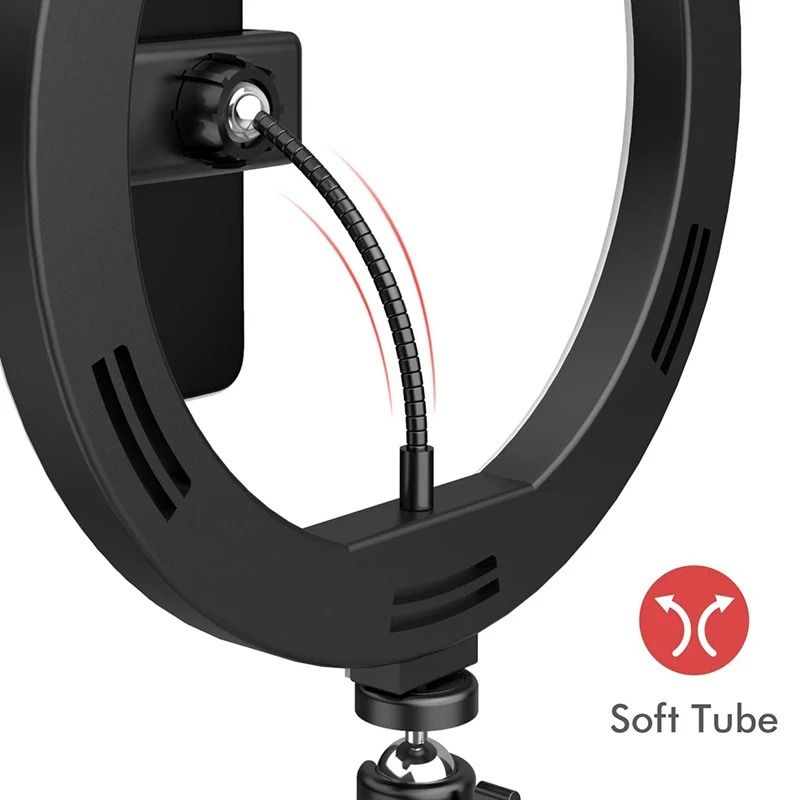 Professional HighDefinition LED Studio Ring Light With MultiHeight Tripod And Bluetooth Control 3