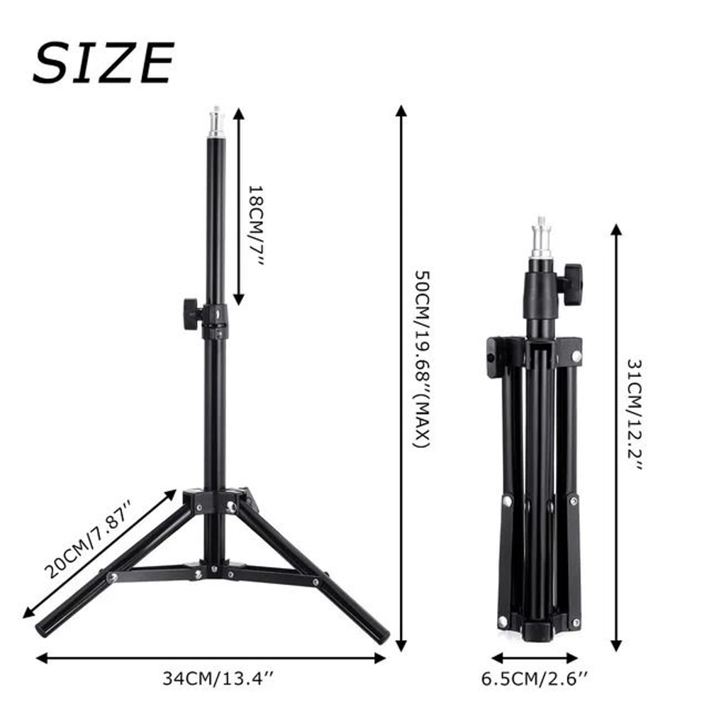 Professional HighDefinition LED Studio Ring Light With MultiHeight Tripod And Bluetooth Control 5