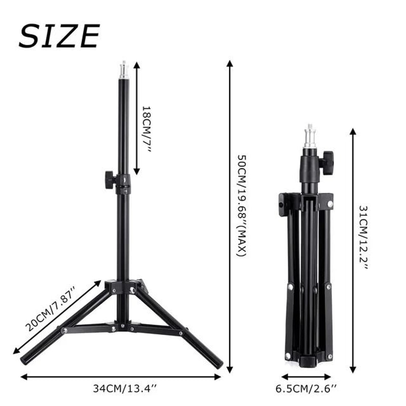 Professional HighDefinition LED Studio Ring Light With MultiHeight Tripod And Bluetooth Control 5