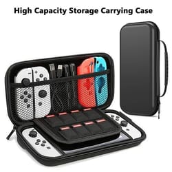 professional waterproof hard shell travel case and protective carry bag for nintendo switch