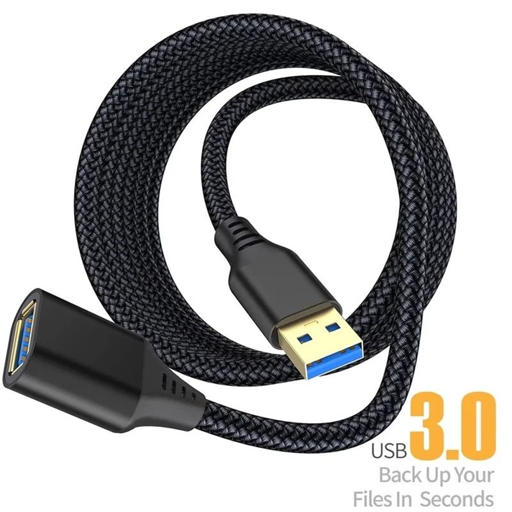 Professional High Speed USB 30 Extension Cable And Shielded Male To Female Data Extender 0