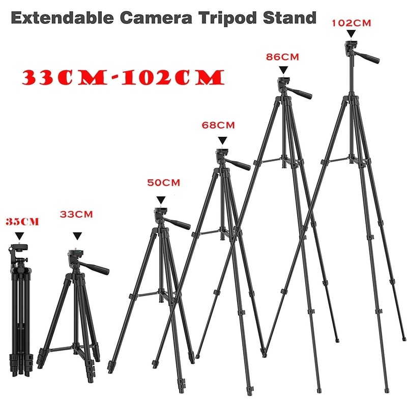 Professional High Stability Universal Photography Tripod And Adjustable Media Stand 6