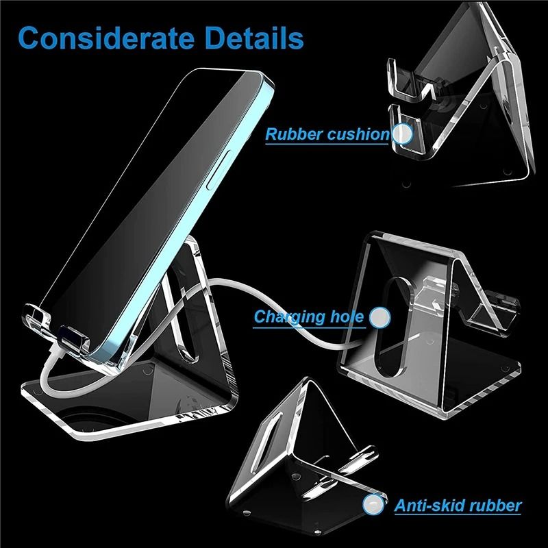 Professional High Clarity Acrylic Smartphone Stand And Minimalist Tablet Display Bracket 1