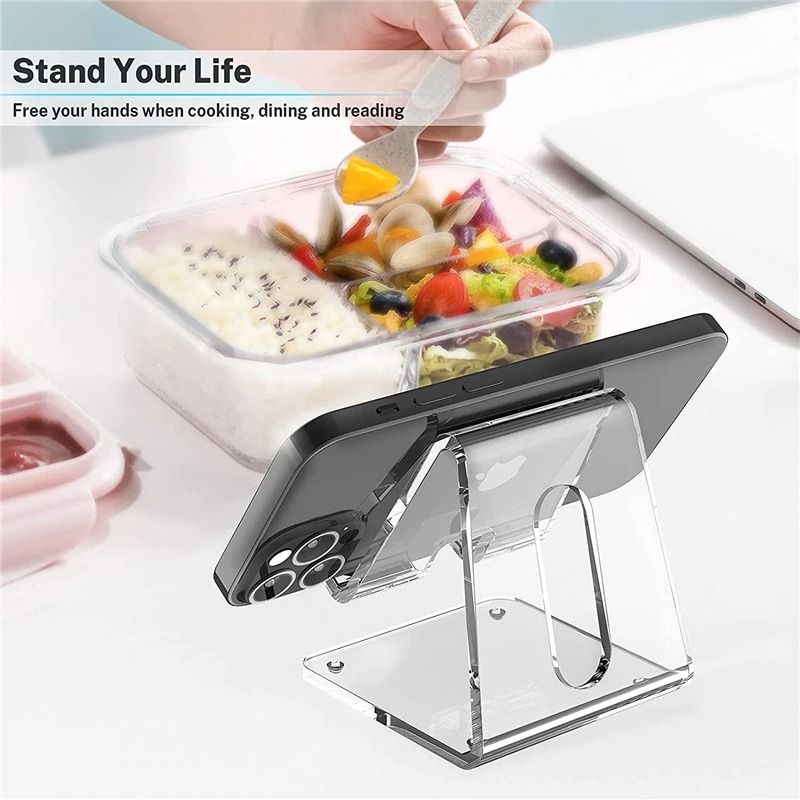 Professional High Clarity Acrylic Smartphone Stand And Minimalist Tablet Display Bracket 4