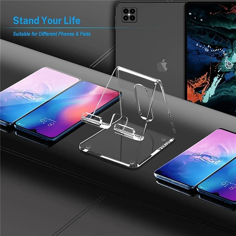 Professional High Clarity Acrylic Smartphone Stand And Minimalist Tablet Display Bracket 5