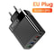 Professional High Power 120W 5 Port USB Fast Charger And Intelligent PD Type C Desktop Charging Sta 6