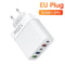 Professional High Power 120W 5 Port USB Fast Charger And Intelligent PD Type C Desktop Charging Sta 7