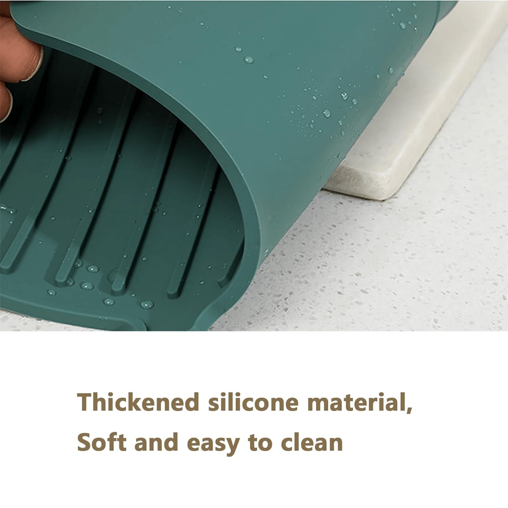 Silicone Faucet Splash Pad Countertop Protector Mat For Kitchen And Bathroom 2