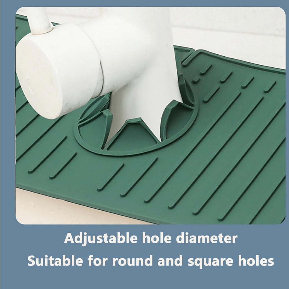 Silicone Faucet Splash Pad Countertop Protector Mat For Kitchen And Bathroom 1