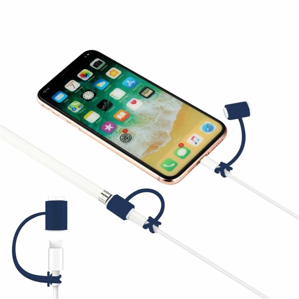 Professional 4In1 Soft Silicone Protective Suite And AntiLost Case For Apple Pencil 1st Generation 3