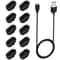 Professional High Stability USB Charging Cable And Protective Dust Plug Kit For Garmin Smartwatches 12